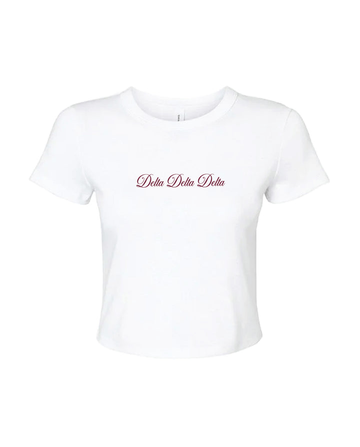 Script Sorority Baby Tee