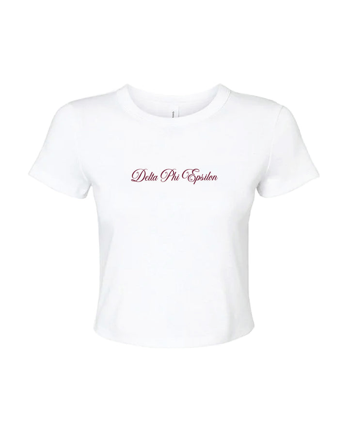 Script Sorority Baby Tee