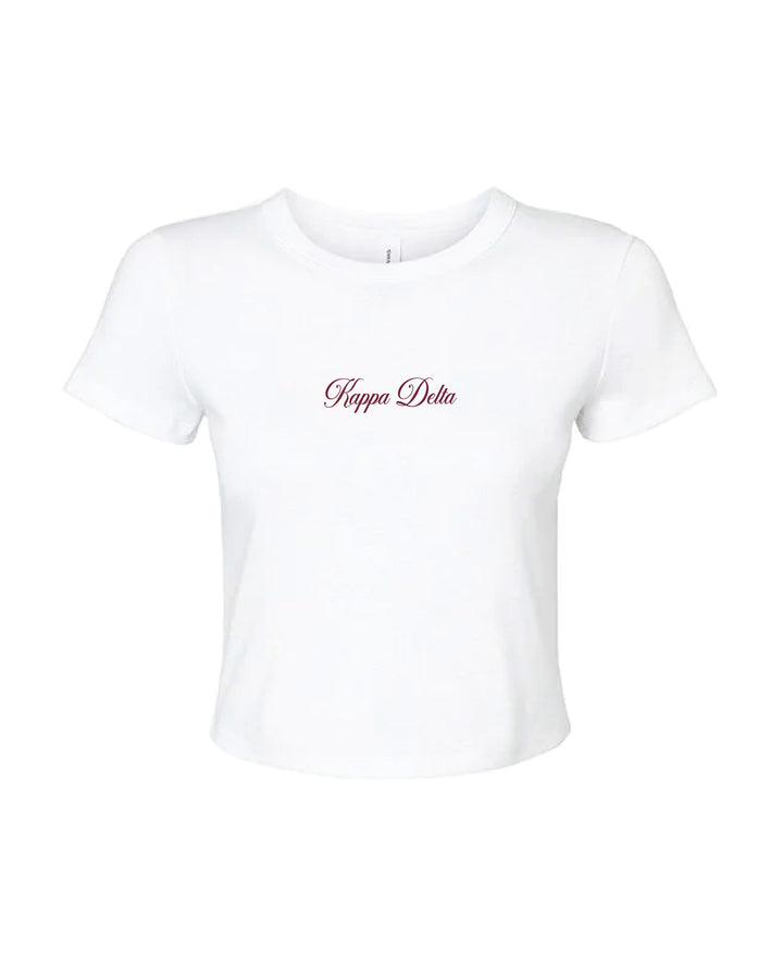 Script Sorority Baby Tee