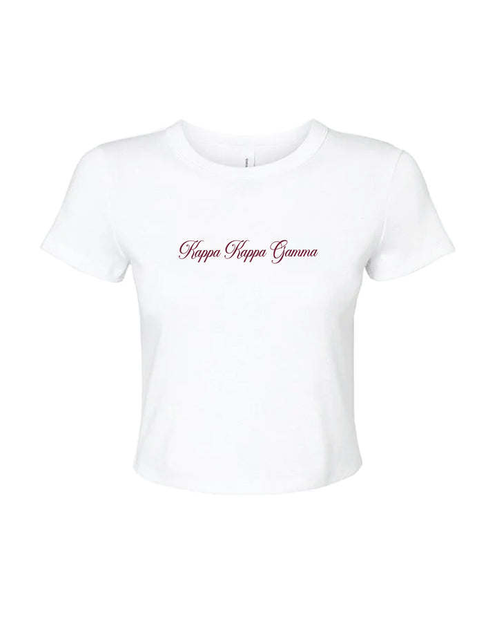 Script Sorority Baby Tee