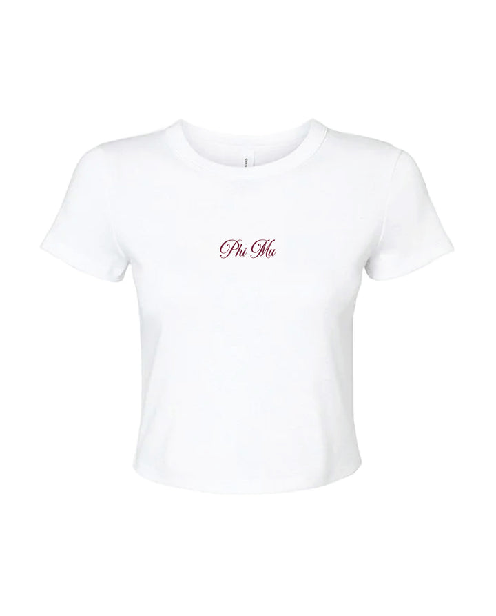 Script Sorority Baby Tee