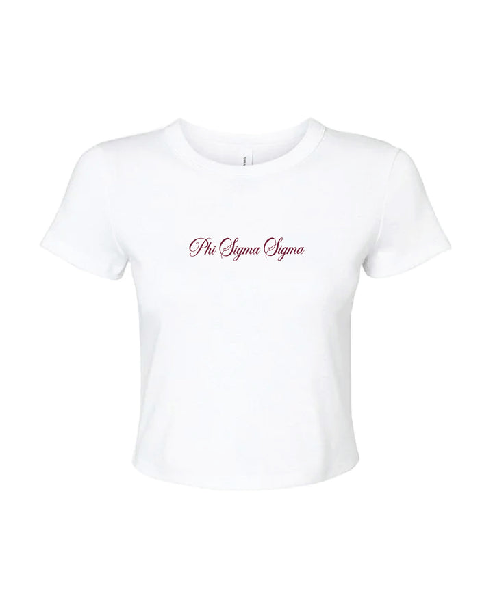 Script Sorority Baby Tee