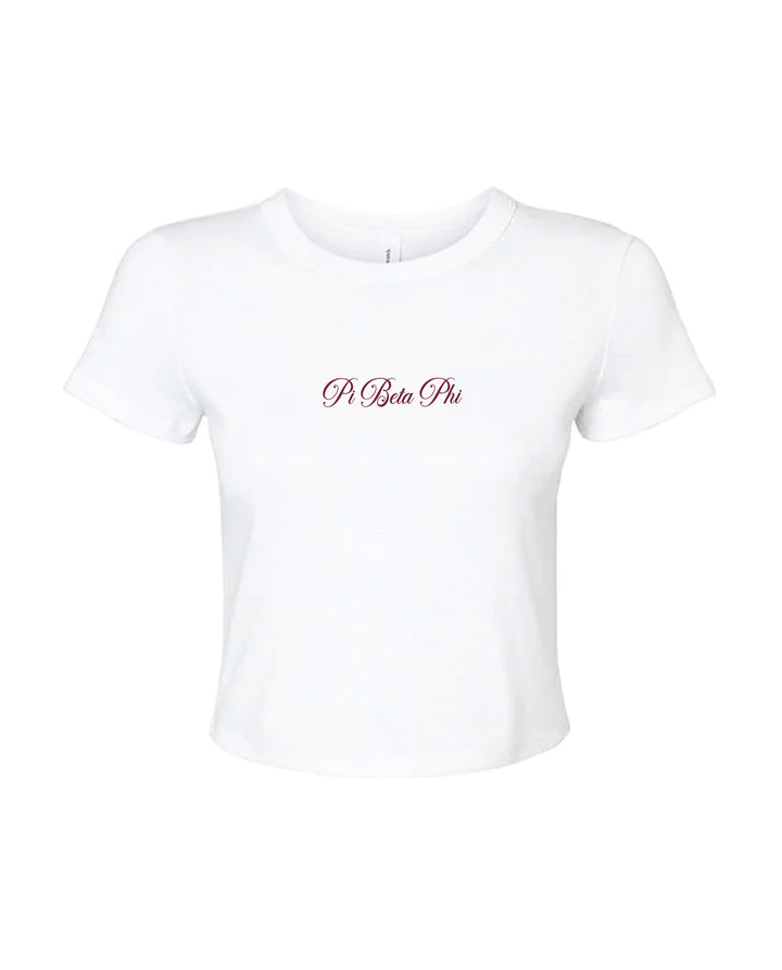 Script Sorority Baby Tee