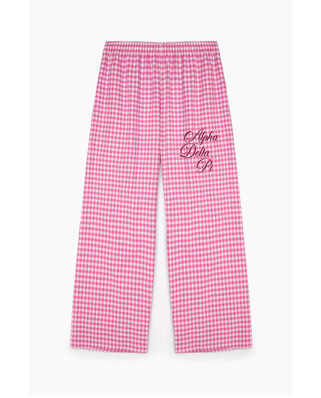 Embroidered Script Sorority Flannel Pajama Pant