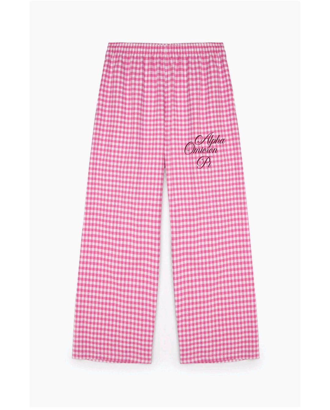 Embroidered Script Sorority Flannel Pajama Pant
