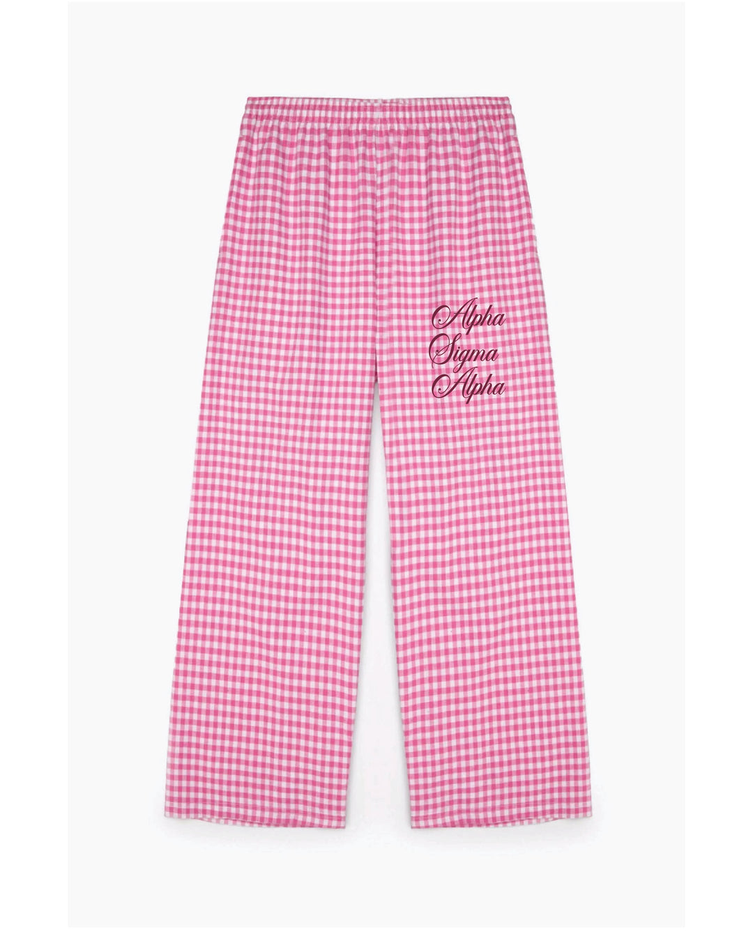 Embroidered Script Sorority Flannel Pajama Pant