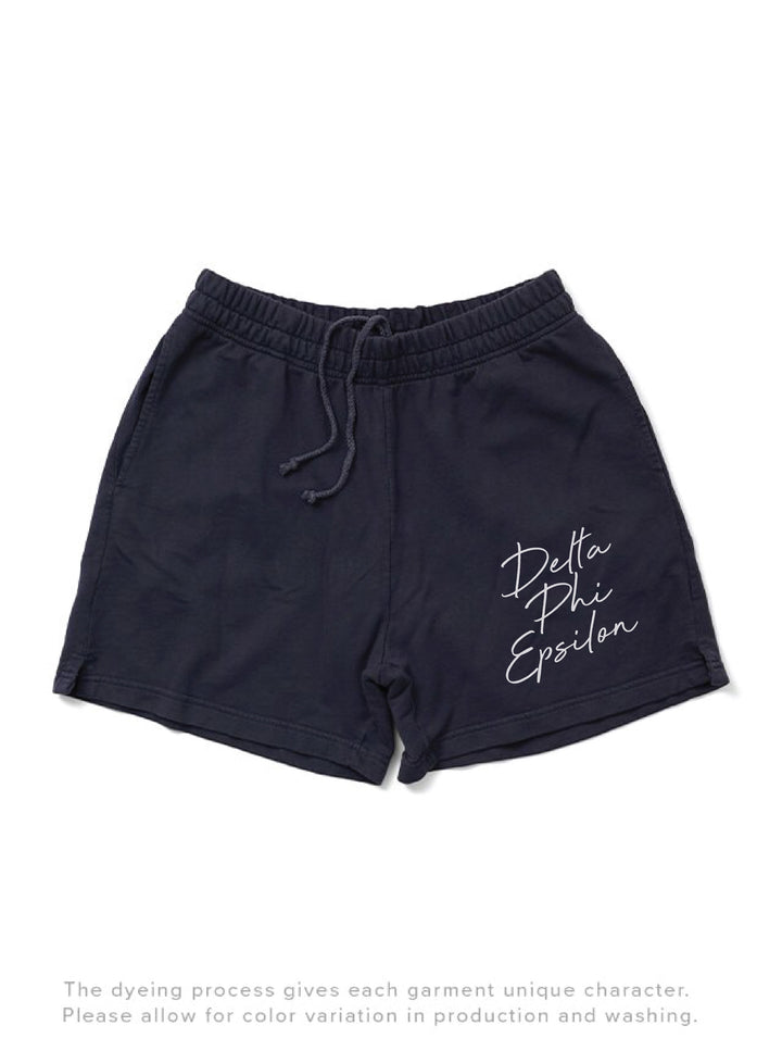 Script Midnight Sky Sorority Shorts