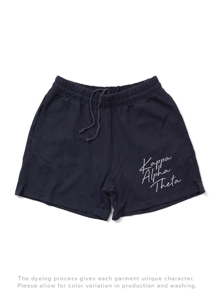 Script Midnight Sky Sorority Shorts