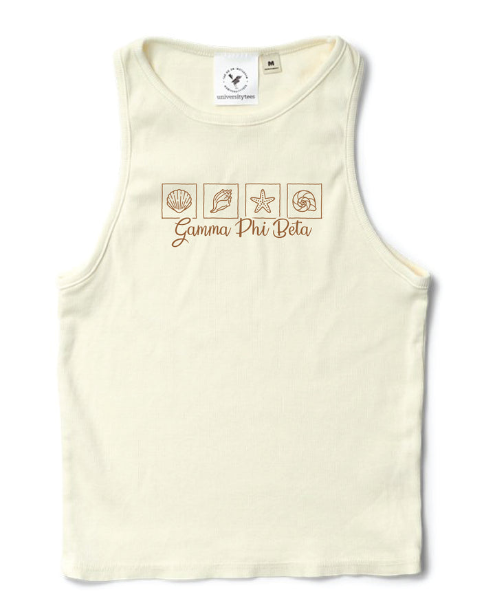 Seashell Vanilla Ice Sorority Tank