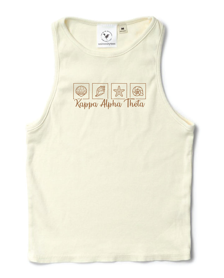 Seashell Vanilla Ice Sorority Tank