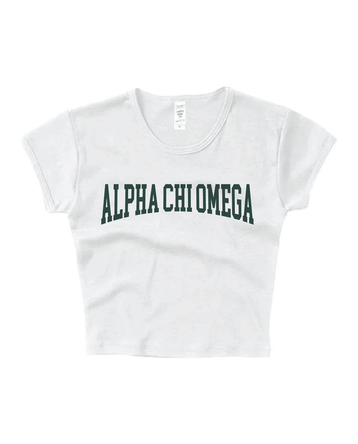 Everyday Dark Green Sorority Baby Tee