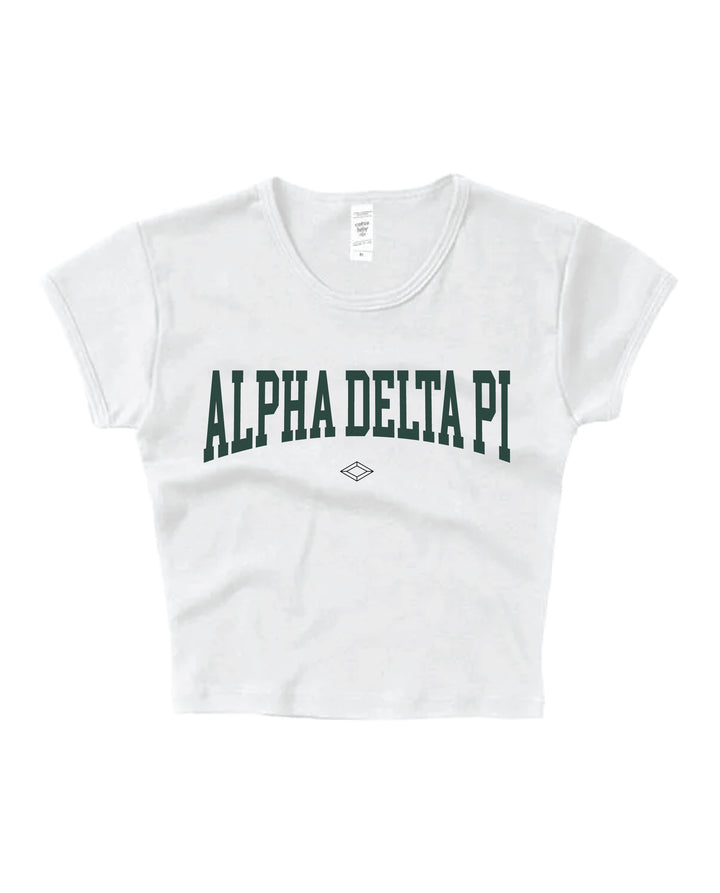 Everyday Dark Green Sorority Baby Tee