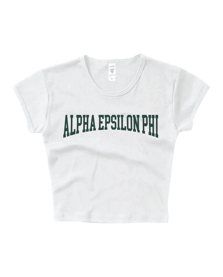 Everyday Dark Green Sorority Baby Tee