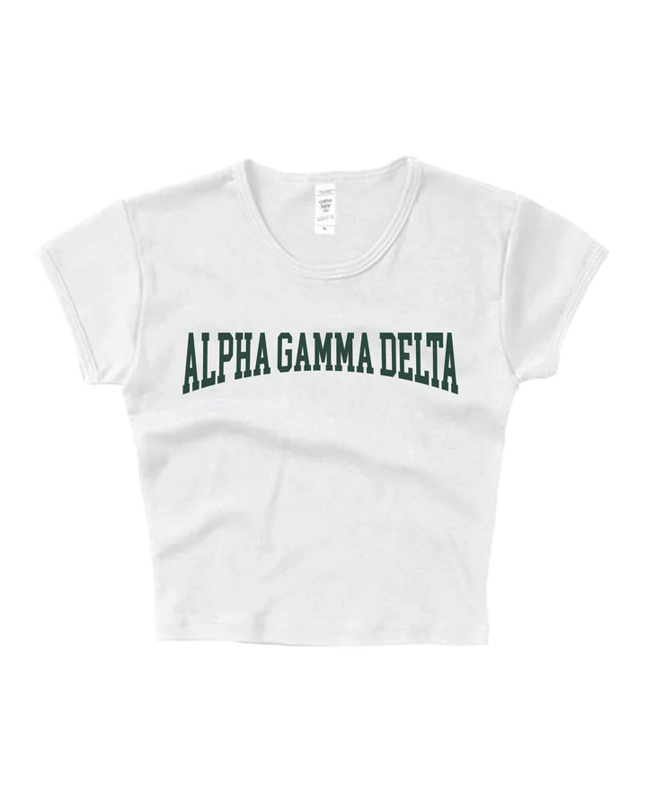 Everyday Dark Green Sorority Baby Tee