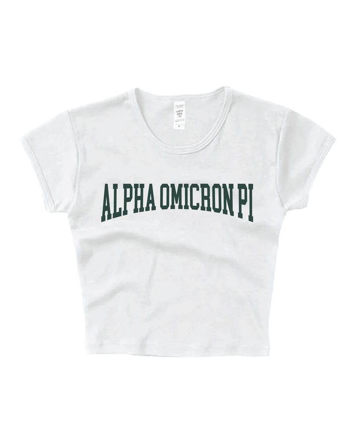 Everyday Dark Green Sorority Baby Tee