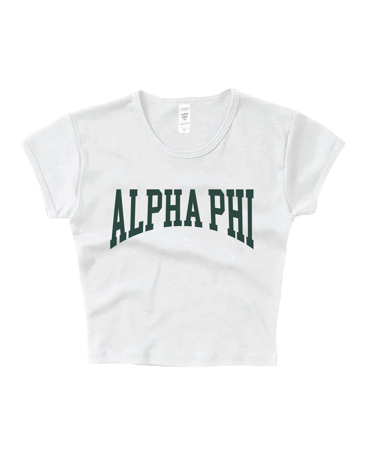 Everyday Dark Green Sorority Baby Tee