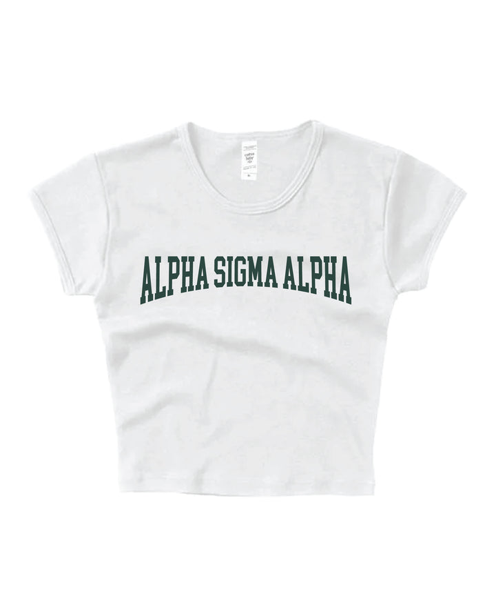 Everyday Dark Green Sorority Baby Tee