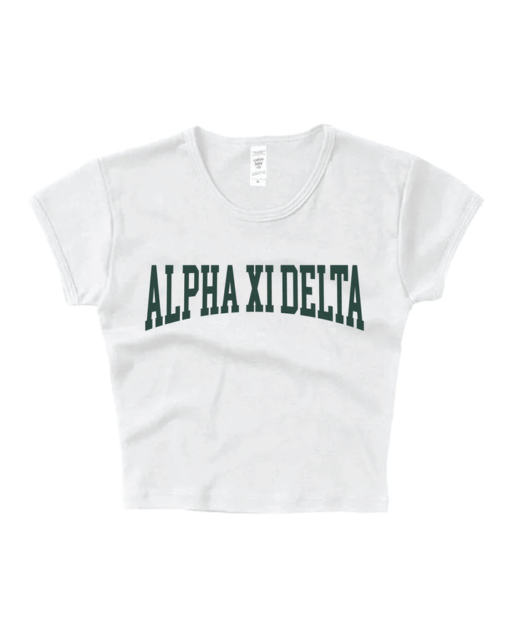 Everyday Dark Green Sorority Baby Tee