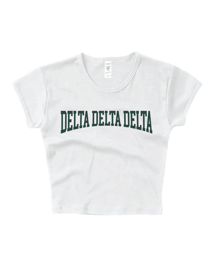 Everyday Dark Green Sorority Baby Tee