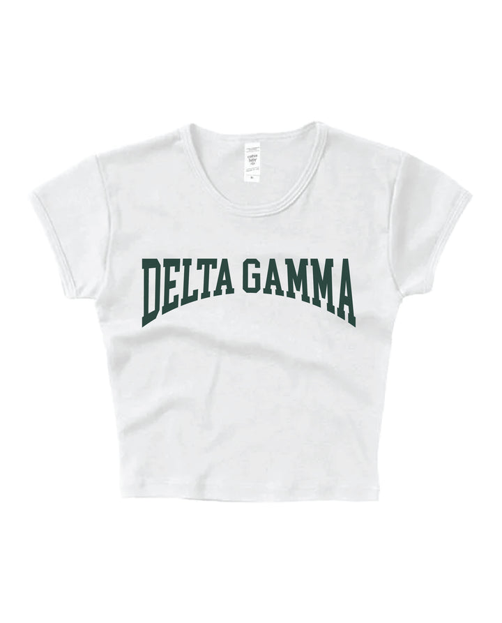 Everyday Dark Green Sorority Baby Tee
