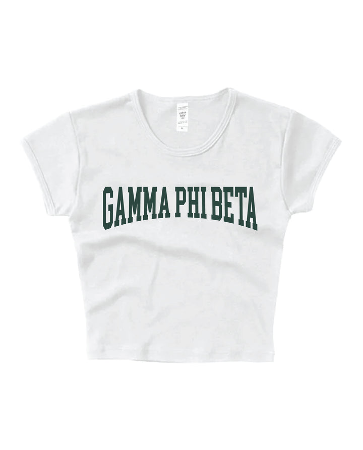Everyday Dark Green Sorority Baby Tee