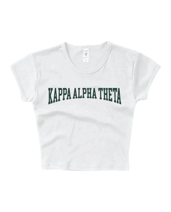Everyday Dark Green Sorority Baby Tee