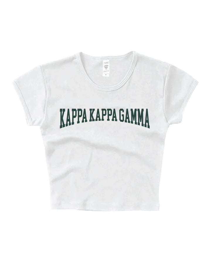 Everyday Dark Green Sorority Baby Tee