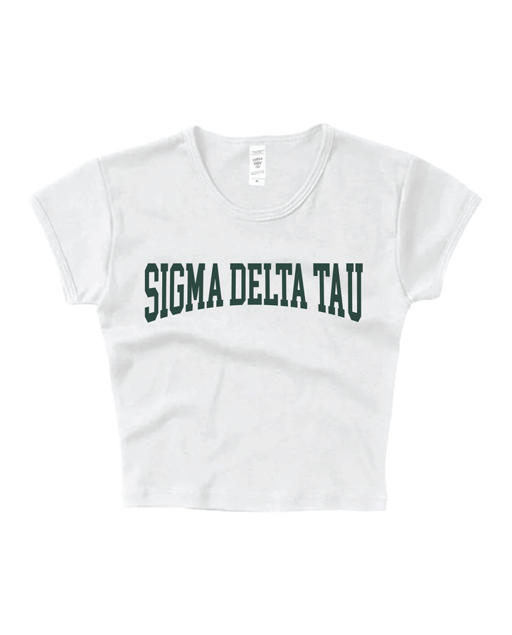 Everyday Dark Green Sorority Baby Tee