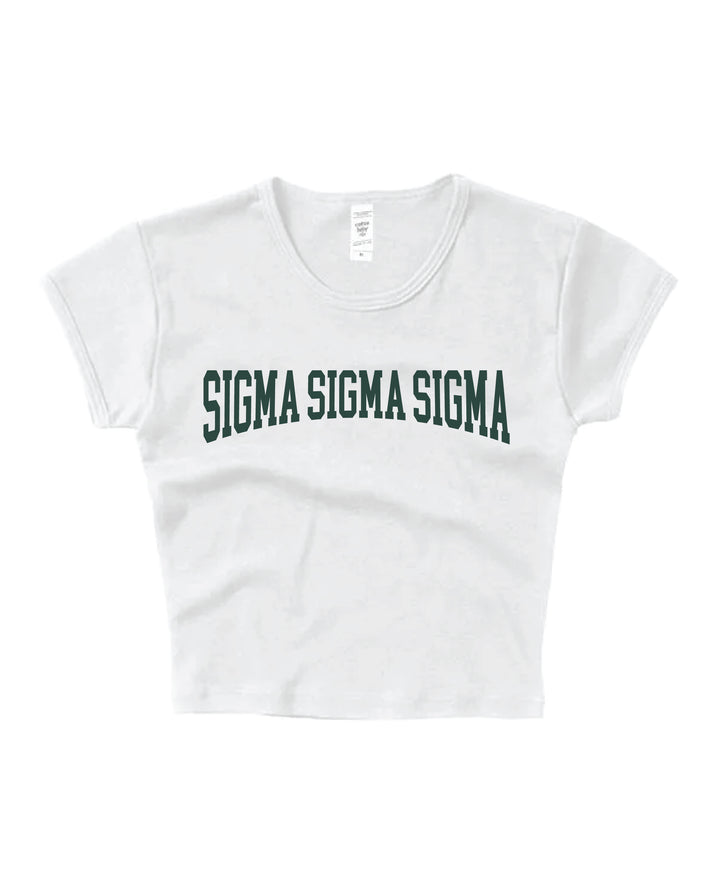 Everyday Dark Green Sorority Baby Tee