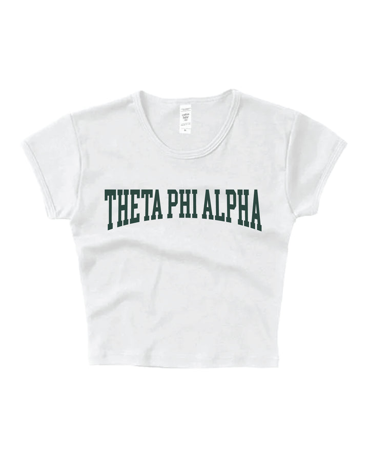 Everyday Dark Green Sorority Baby Tee
