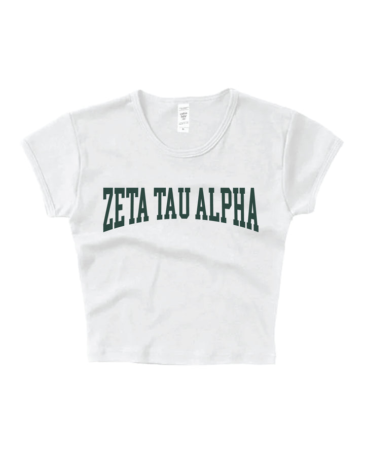 Everyday Dark Green Sorority Baby Tee