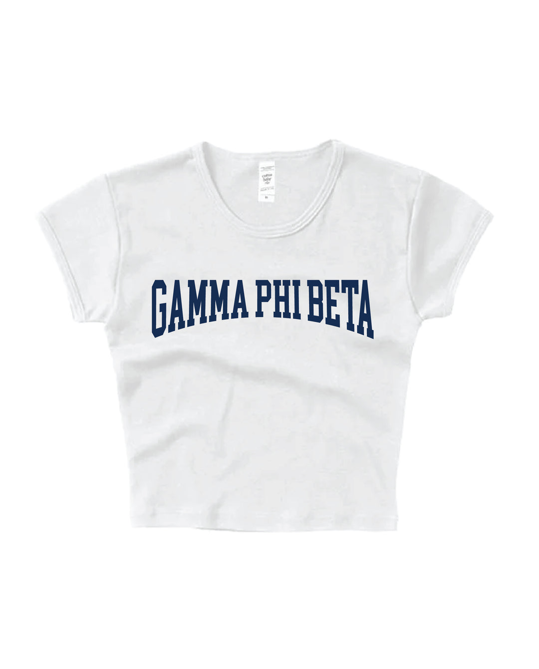 Gamma Phi Beta Everyday Navy Print Baby Tee