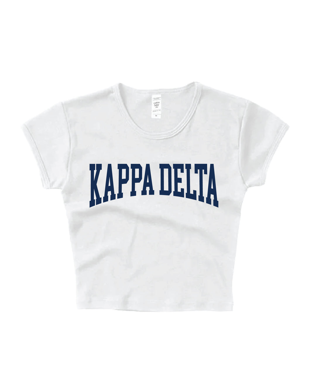 Kappa Delta Everyday Navy Print Baby Tee