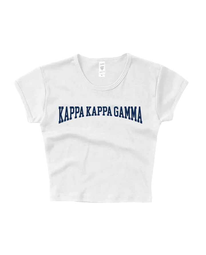 Kappa Kappa Gamma Everyday Navy Print Baby Tee