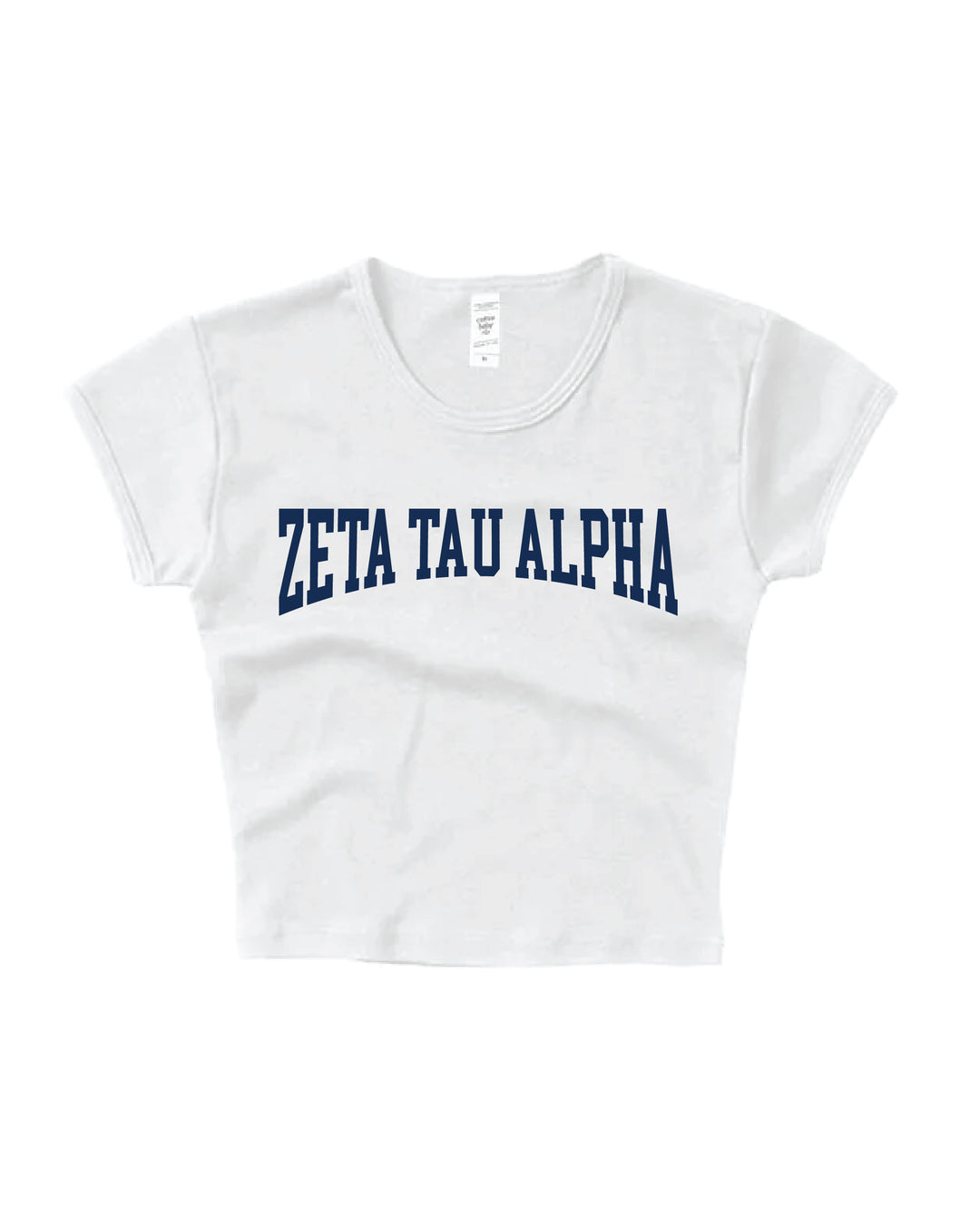 Zeta Tau Alpha Everyday Navy Print Baby Tee