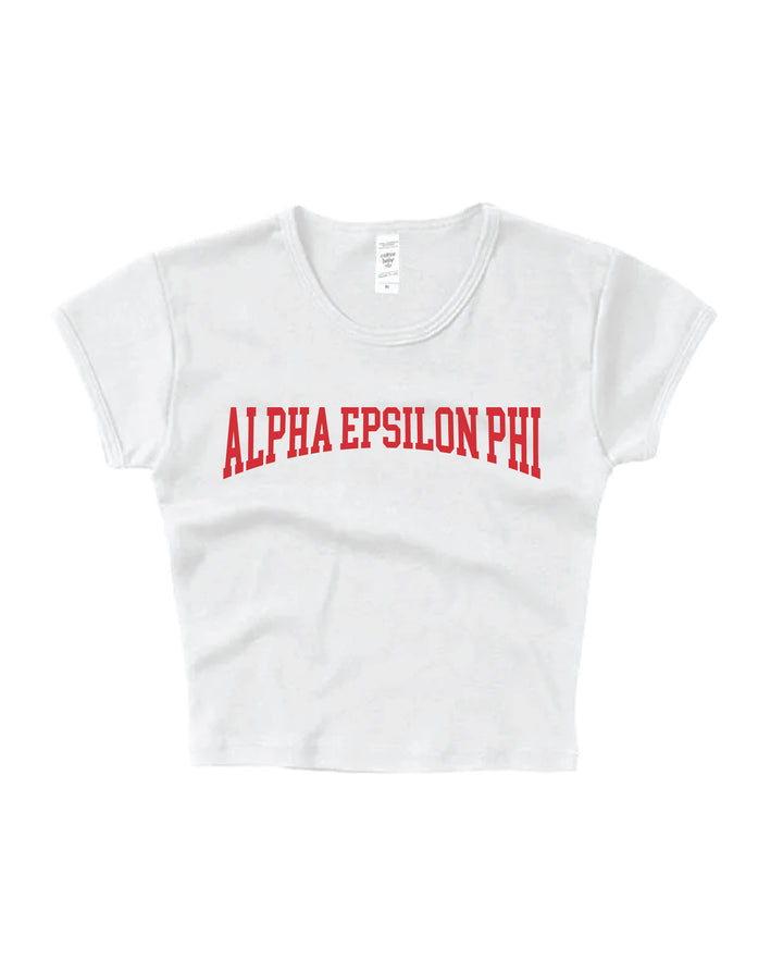 Everyday Red Sorority Baby Tee