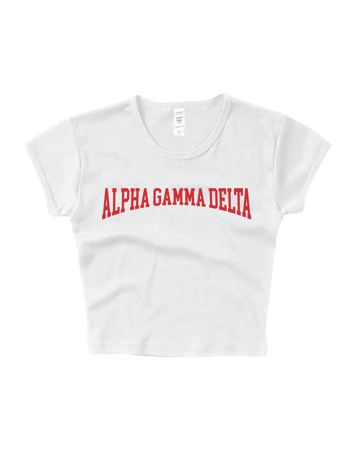 Everyday Red Sorority Baby Tee