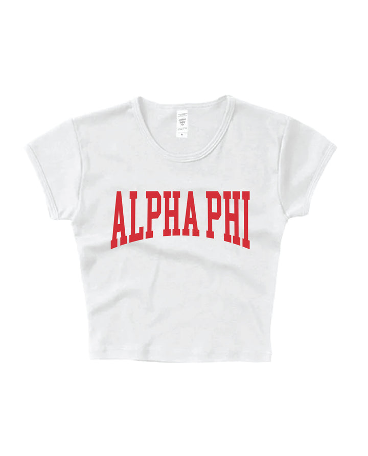 Everyday Red Sorority Baby Tee