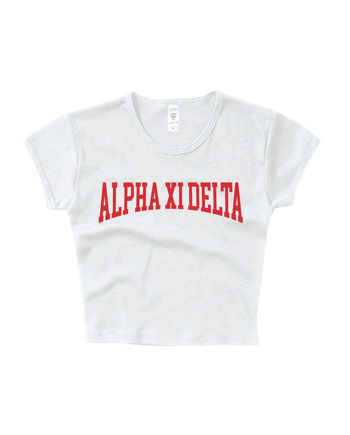 Everyday Red Sorority Baby Tee