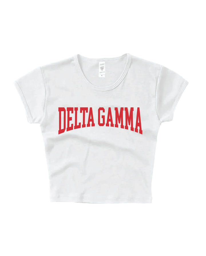 Everyday Red Sorority Baby Tee