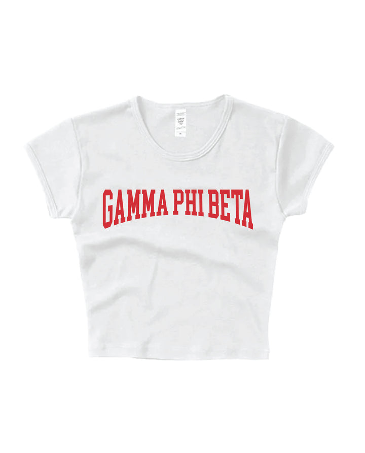 Everyday Red Sorority Baby Tee