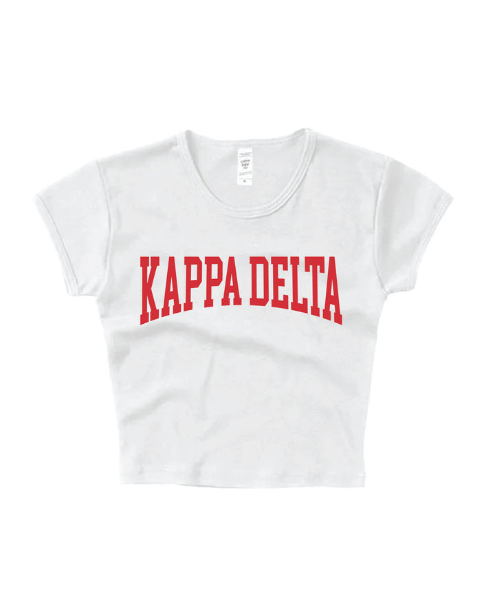 Everyday Red Sorority Baby Tee