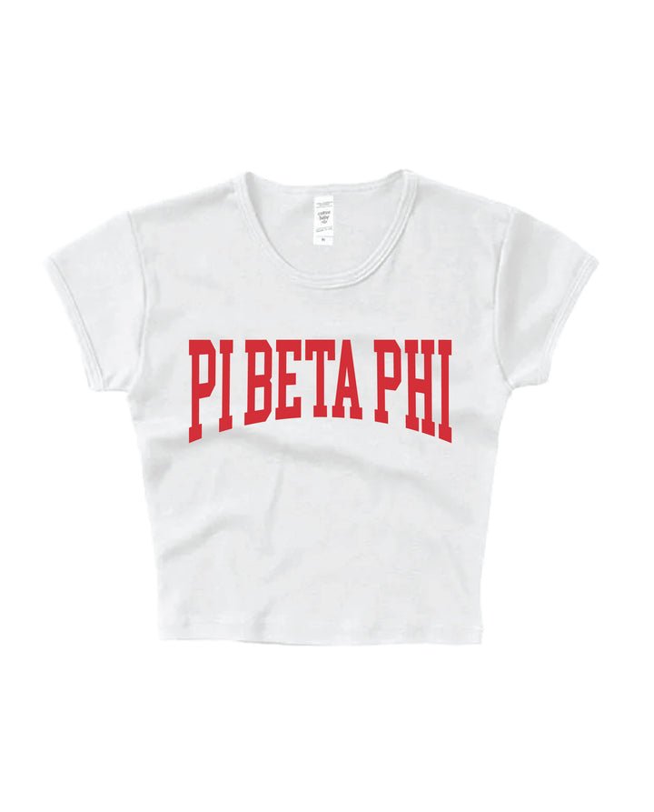 Everyday Red Sorority Baby Tee