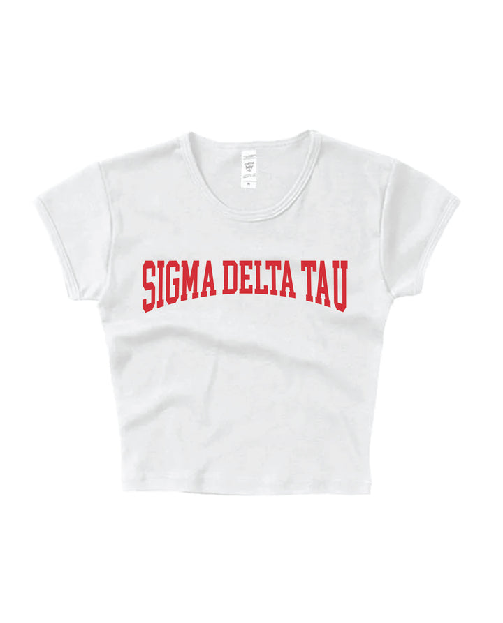 Everyday Red Sorority Baby Tee