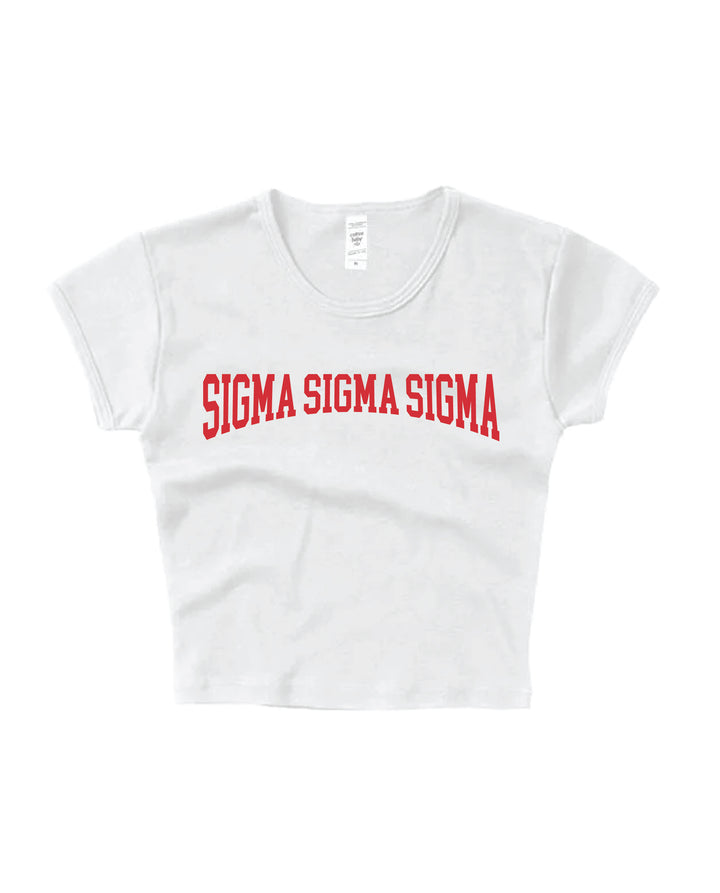 Everyday Red Sorority Baby Tee