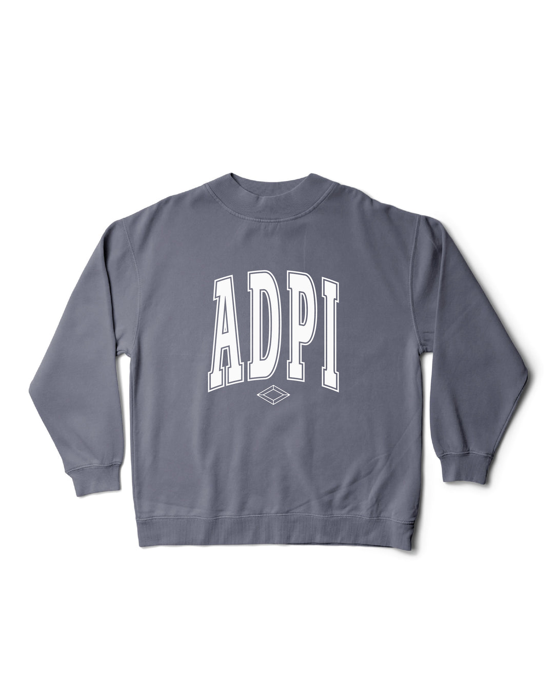 Simple Mock Neck Ocean Sorority Crewneck