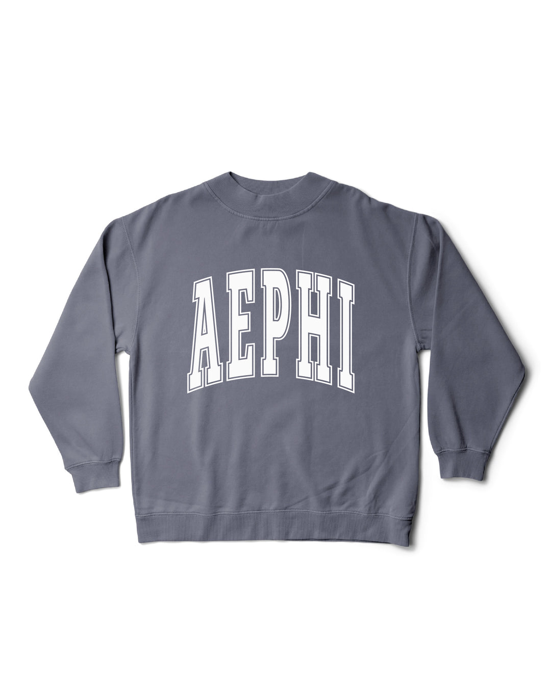 Simple Mock Neck Ocean Sorority Crewneck