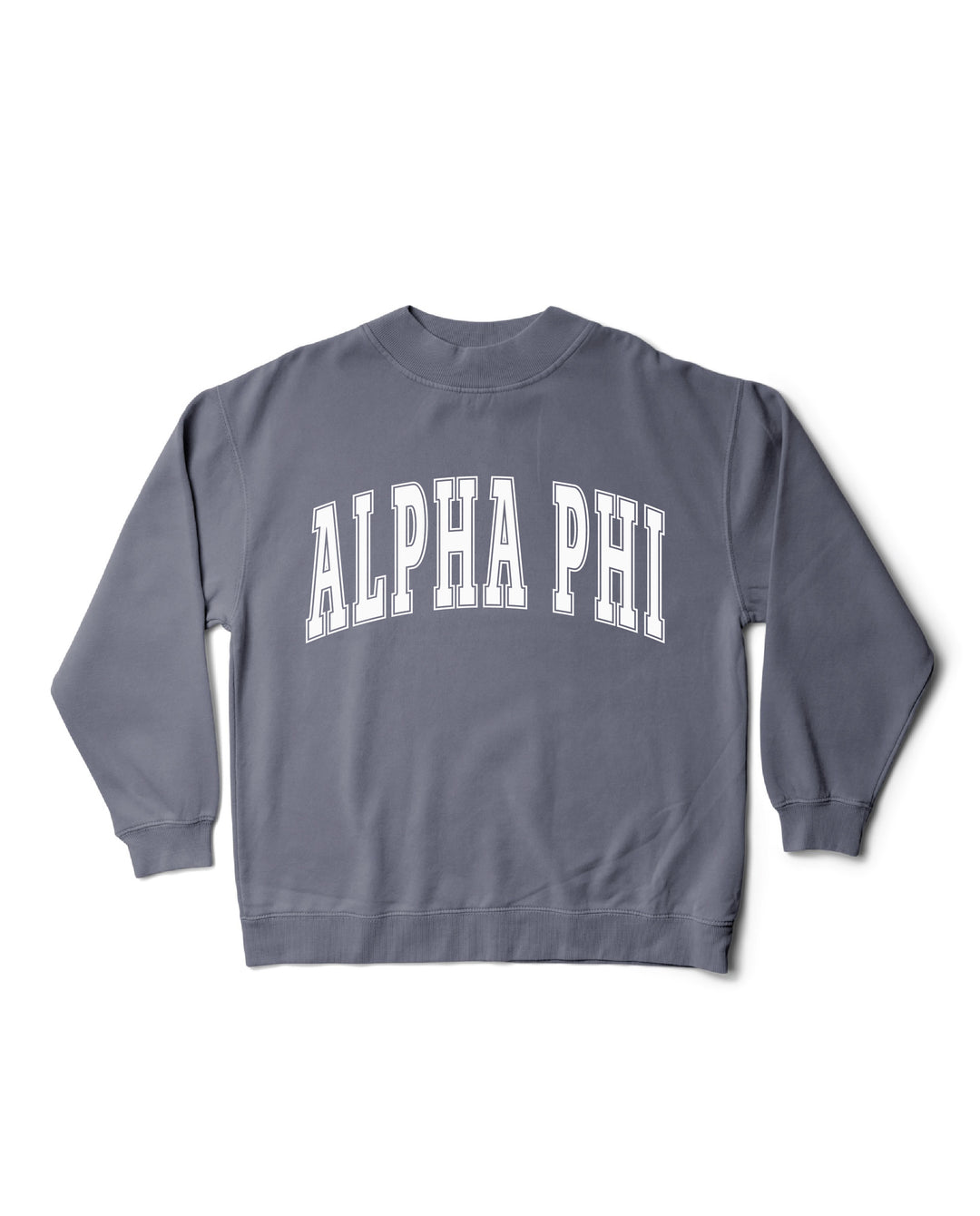 Simple Mock Neck Ocean Sorority Crewneck