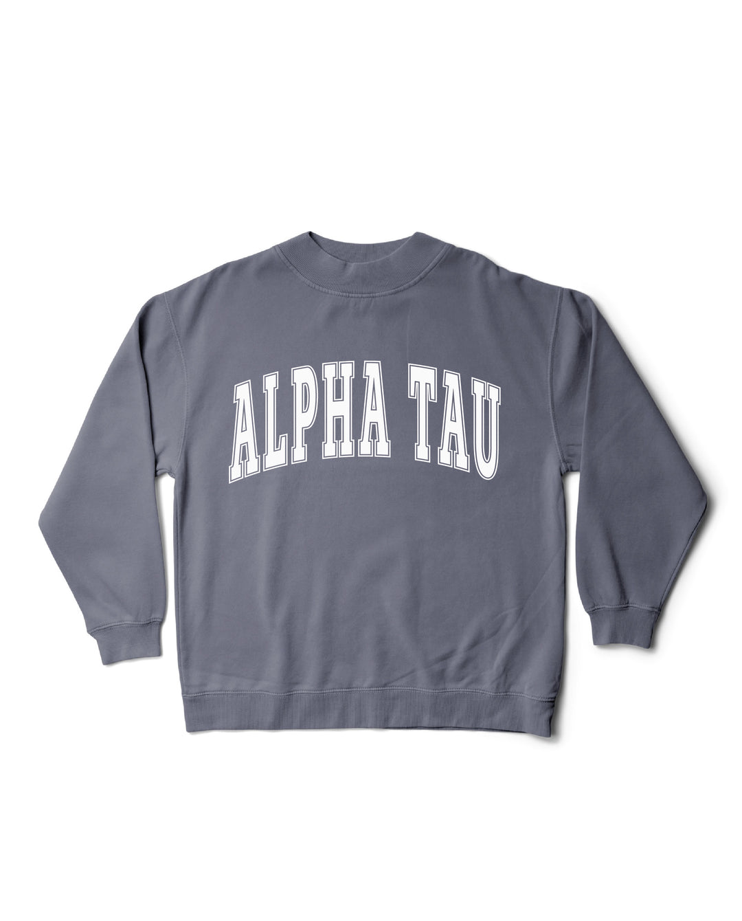 Simple Mock Neck Ocean Sorority Crewneck