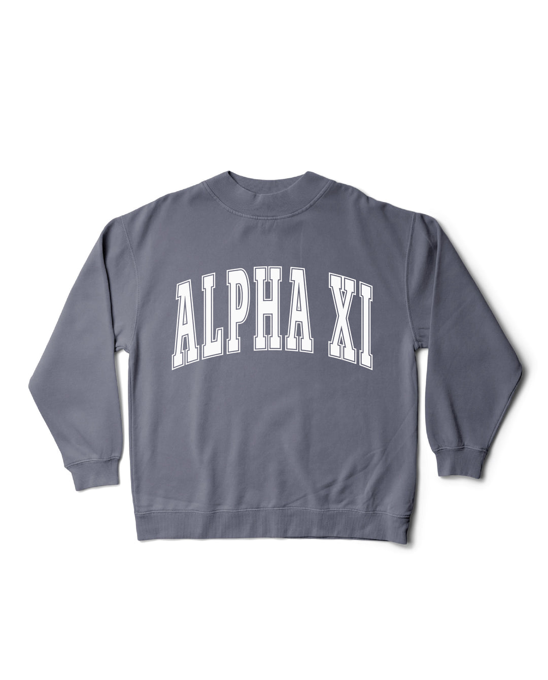 Simple Mock Neck Ocean Sorority Crewneck